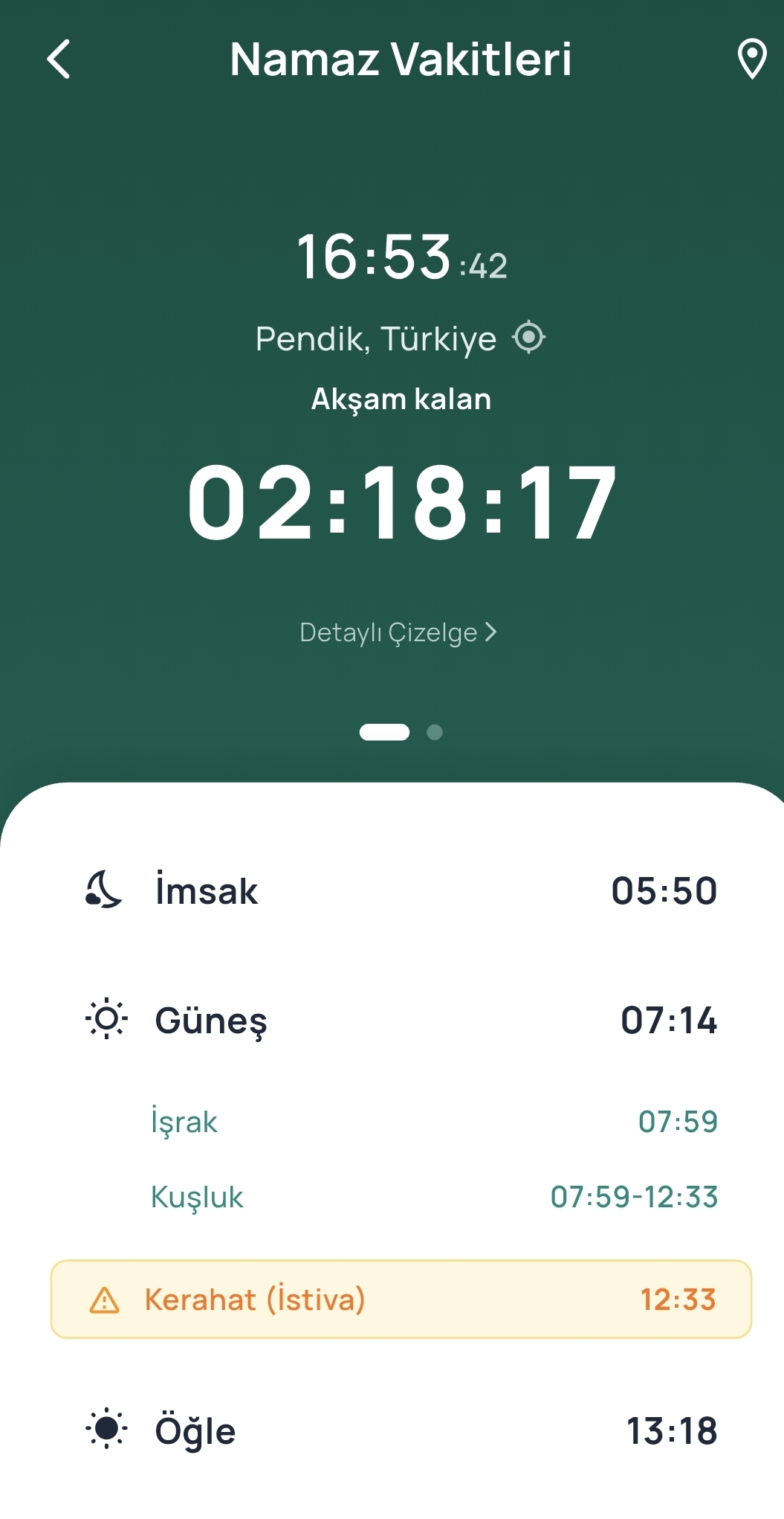 Ezan Vakitleri
